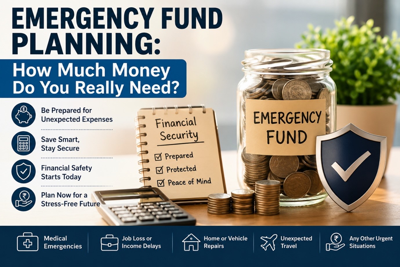 Emergency fund planning for financial security and unexpected expenses
